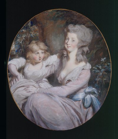 Margaret “Peggy” Arnold e la figlia Sophia, c.1787 da Daniel Gardner