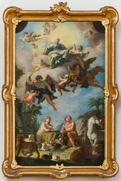 Il Paradiso (schizzo per un affresco sul soffitto della basilica di Sonntagberg, Bassa Austria) da Daniel Gran