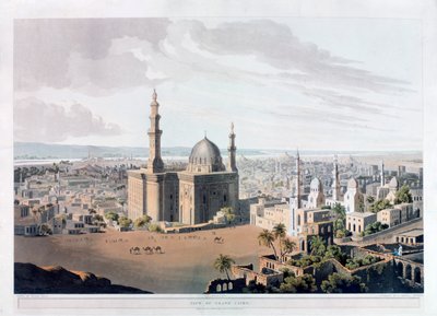 Veduta del Cairo, Egitto, 1809 da Daniel Havell