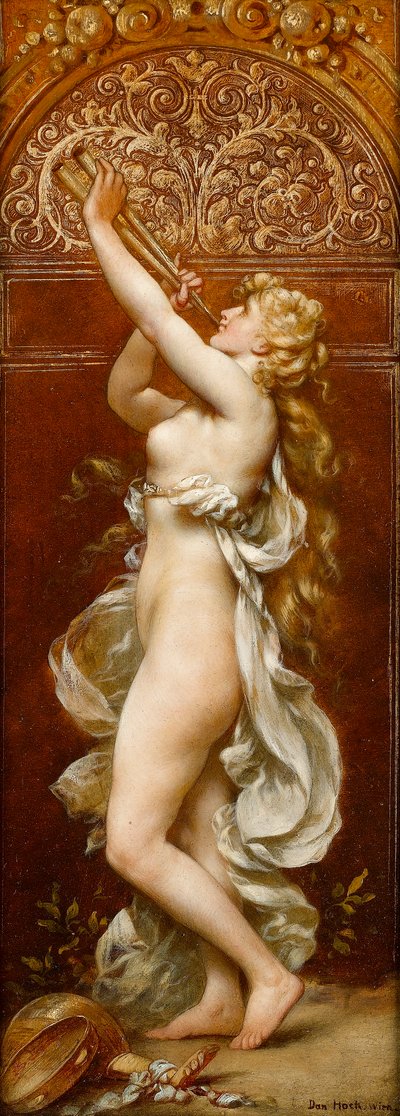 Musica: un pannello decorativo allegorico da Daniel Hock