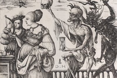 La morte e il diavolo sorprendono due donne da Daniel Hopfer