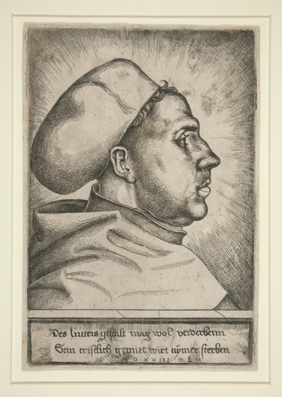 Martin Lutero, 1523 da Daniel Hopfer