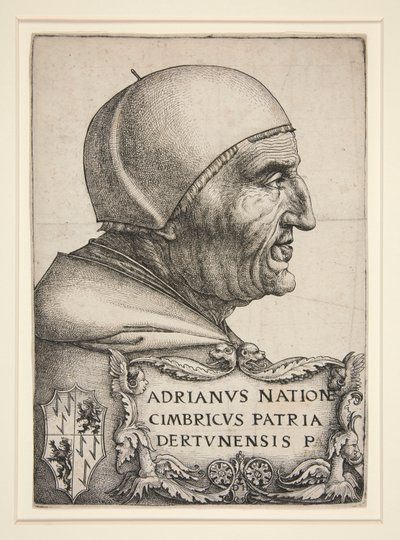 Ritratto di Adriano VI (Papa 1522-1523) da Daniel Hopfer