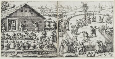 La festa, dopo il 1520 da Daniel Hopfer