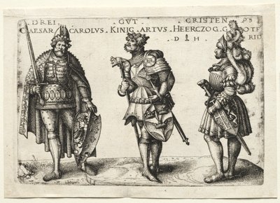Tre degni cristiani, dopo il 1516 da Daniel Hopfer