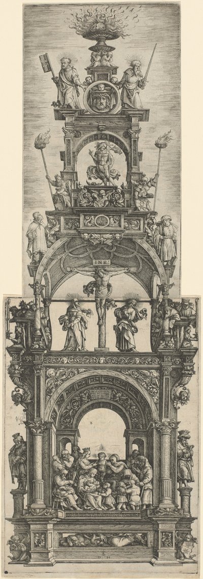 Altare Trionfale con Scene della Vita di Cristo da Daniel Hopfer