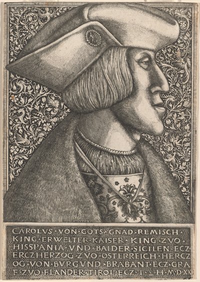 Imperatore Carlo V da Daniel Hopfer and Hieronymus Hopfer