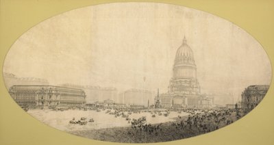 Proposta di Piazza del Centro Civico, Piano di Chicago da Daniel Hudson Burnham