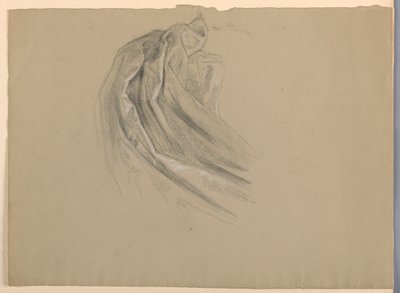 Studio di drappeggio per "Una Maddalena" da Daniel Huntington
