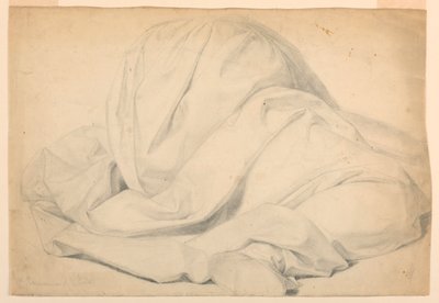 Studio di drappeggio per "Comunione dei malati" da Daniel Huntington