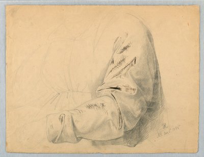 Studio di drappeggio della manica da Daniel Huntington