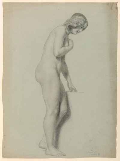Disegno, Nudo femminile, 1858 da Daniel Huntington