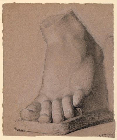 Disegno, piede sinistro da un gesso, 1840 da Daniel Huntington