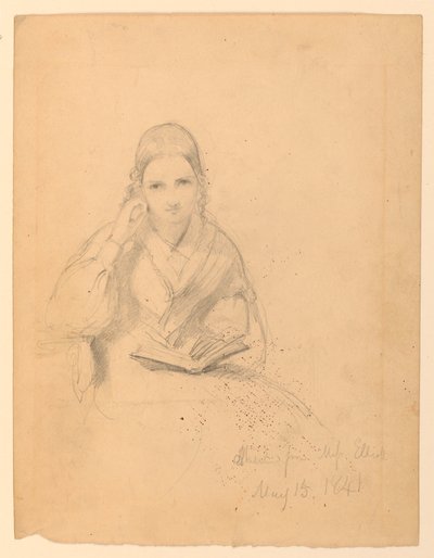 Disegno, Miss Elliot seduta, 15 maggio 1841 da Daniel Huntington