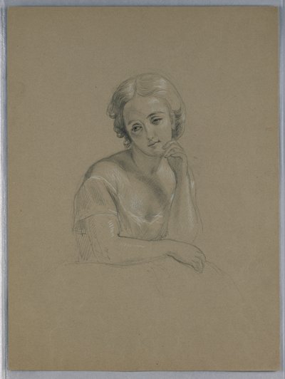 Disegno, possibile studio per "Marth", 1860 da Daniel Huntington