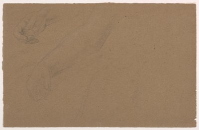 Disegno, studi sulla mano destra, 1850-60 da Daniel Huntington
