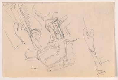 Disegno, Robert L. Stuart, seduto, primo ritratto, per l