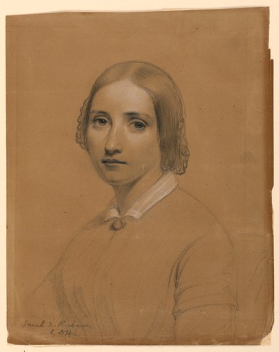 Disegno, Sarah E. Richards, sorella, 1841 da Daniel Huntington