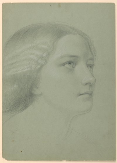 Disegno, studio per "Una Maddalena", F, 1852 da Daniel Huntington