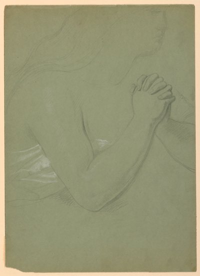 Disegno, studio per "Una Maddalena", F, 1852 da Daniel Huntington