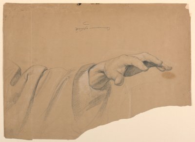 Disegno, studio per "Comunione di t", 1844 da Daniel Huntington