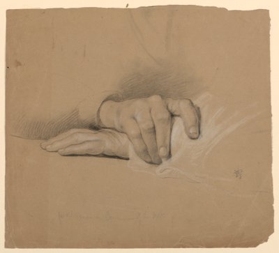 Disegno, studio per "Comunione di t", 1844 da Daniel Huntington