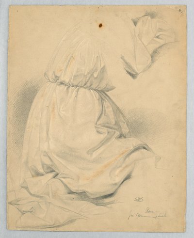Disegno, studio per "Comunione di t", 1846 da Daniel Huntington