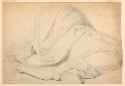 Disegno, studio per la "Comunione degli infermi", 1844-45 da Daniel Huntington