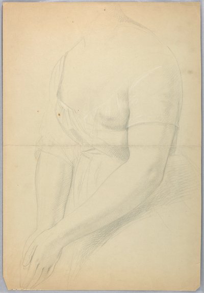 Disegno, studio per il duplicato di "C", 1850 da Daniel Huntington
