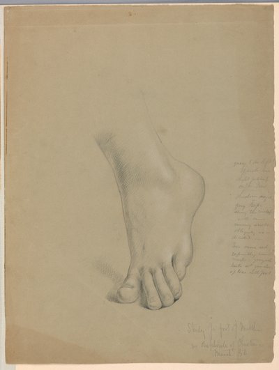 Disegno, studio per il duplicato di "Christiana", marzo 1850 da Daniel Huntington