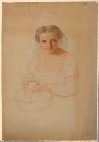 Disegno, studio per "Ichabod Crane", 1861 da Daniel Huntington