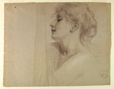 Disegno, studio per "Giustizia e Pe", 7 luglio 1878 da Daniel Huntington