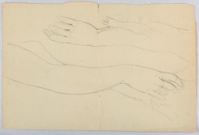 Disegno, studio per "Martha Washing", 20 dicembre 1878 da Daniel Huntington