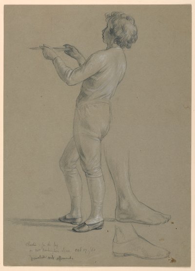 Disegno, studio per il "Ricevimento di Martha Washington", 1860 da Daniel Huntington