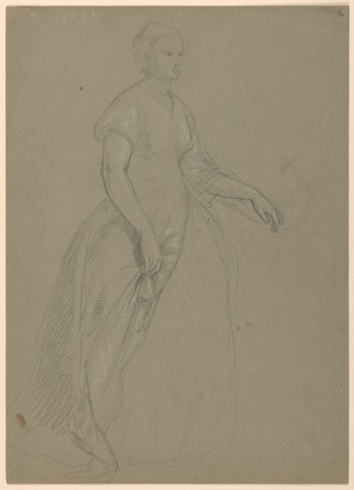 Disegno, studio per il "Ricevimento di Martha Washington", 1860 da Daniel Huntington
