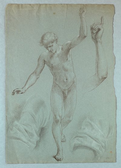 Disegno, studio per "Il sogno di Mercy", 1857-58 da Daniel Huntington