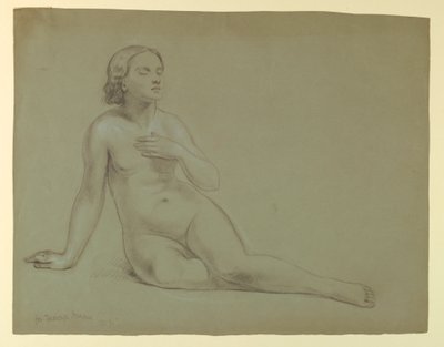 Disegno, studio per "Il sogno di Mercy", 1857 da Daniel Huntington