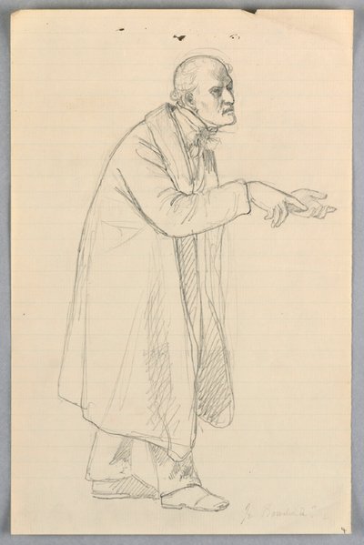Disegno, studio per "Gruppo scientifico", 1858 da Daniel Huntington