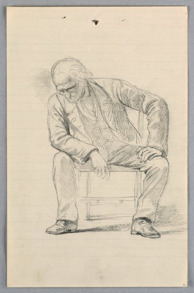 Disegno, studio per "Gruppo scientifico", 1858 da Daniel Huntington