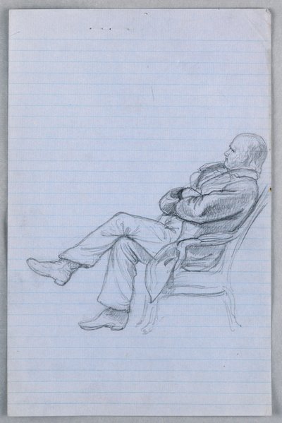 Disegno, studio per "Gruppo scientifico", 1858 da Daniel Huntington