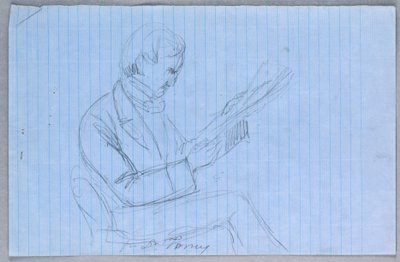 Disegno, studio per "Gruppo scientifico", 1858 da Daniel Huntington