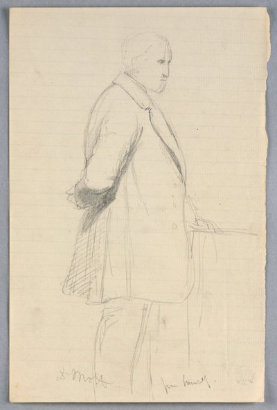 Disegno, studio per "Gruppo scientifico", 1858 da Daniel Huntington