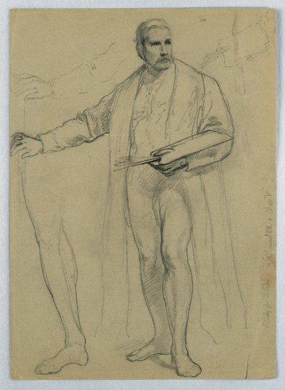 Disegno, Studio per "Tiziano in mostra", 1866 da Daniel Huntington