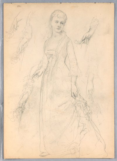 Disegno, Studio per "Tiziano in mostra", 1872 da Daniel Huntington