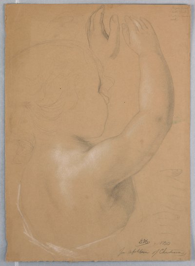 Disegno, studio per un duplicato della "Ripetizione di Christiana", 1850 da Daniel Huntington