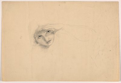 Disegno, Donna che si protegge gli occhi, 1844 ca. da Daniel Huntington