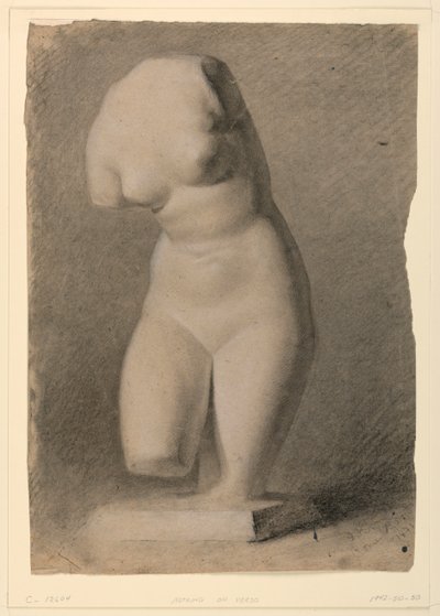 Torso femminile da un calco in gesso da Daniel Huntington