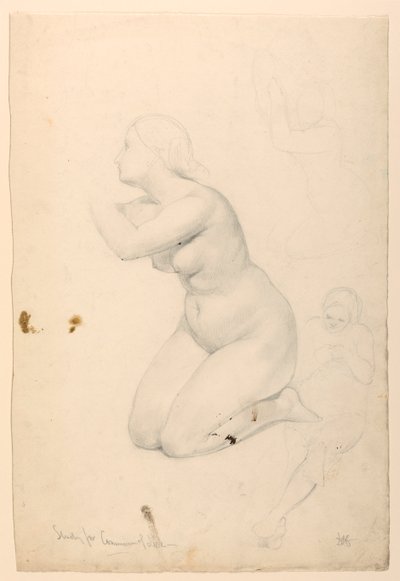 Studio di figura per "Comunione dei malati" da Daniel Huntington