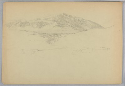 Schizzo di paesaggio, Mount Desert, Maine da Daniel Huntington