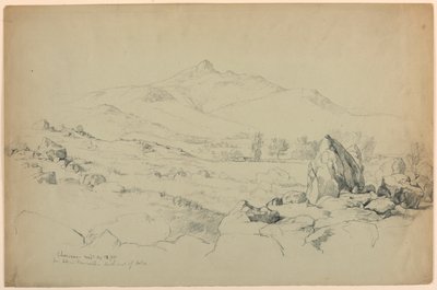 Monte Chocorua dalla collina vicino a Tamworth, sud-ovest del lago da Daniel Huntington